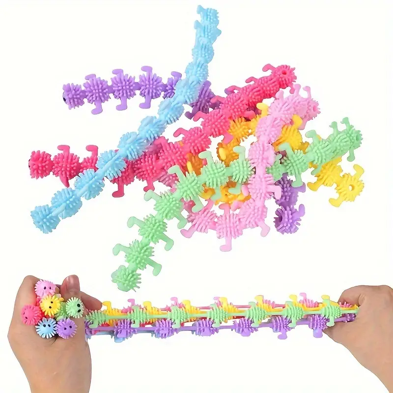 Stretchy String Fidget Toys Animal Sensory Noodles Toys Worm - Temu