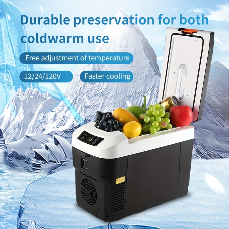 Aotto Calentador de alimentos portátil personal mini horno portátil – 12 V  24 V 2 en 1 calentador de alimentos para coche y 12 V 24 V 110 V 3 pulgadas