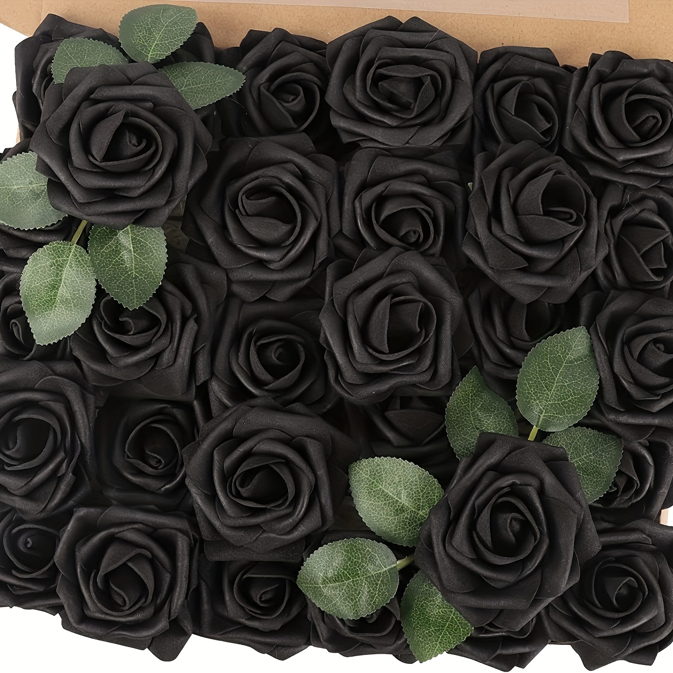 Artificial Flower Black Simulation Rose Flower Fake Faux - Temu
