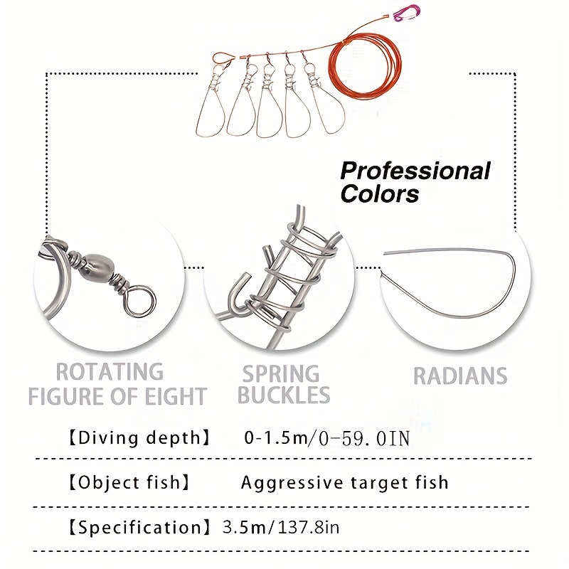 10' Paracord Fishing Stringer - Swivel