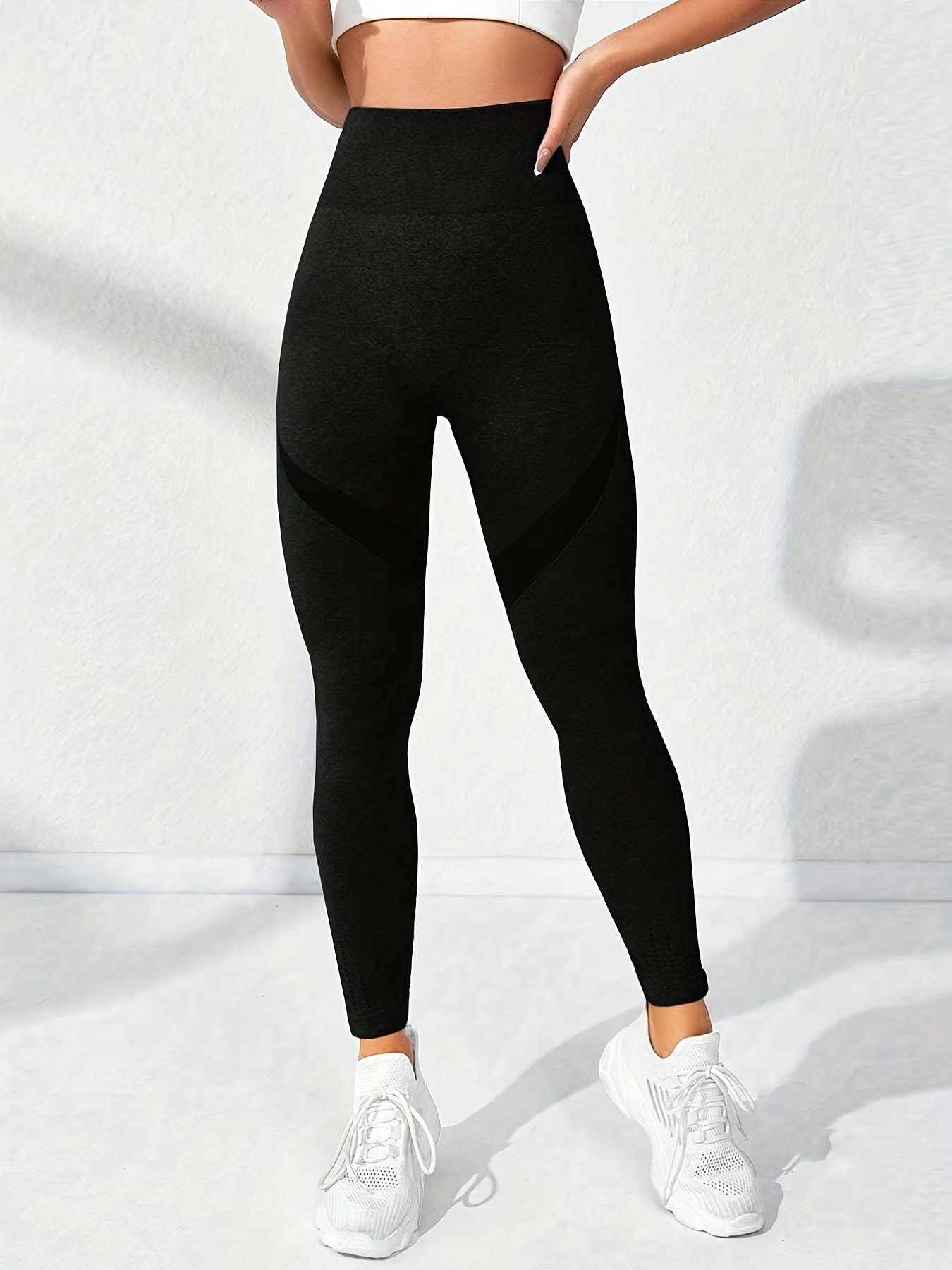 Leggings Allenamento Sollevamento Sedere Scrunch A Righe - Temu Italy