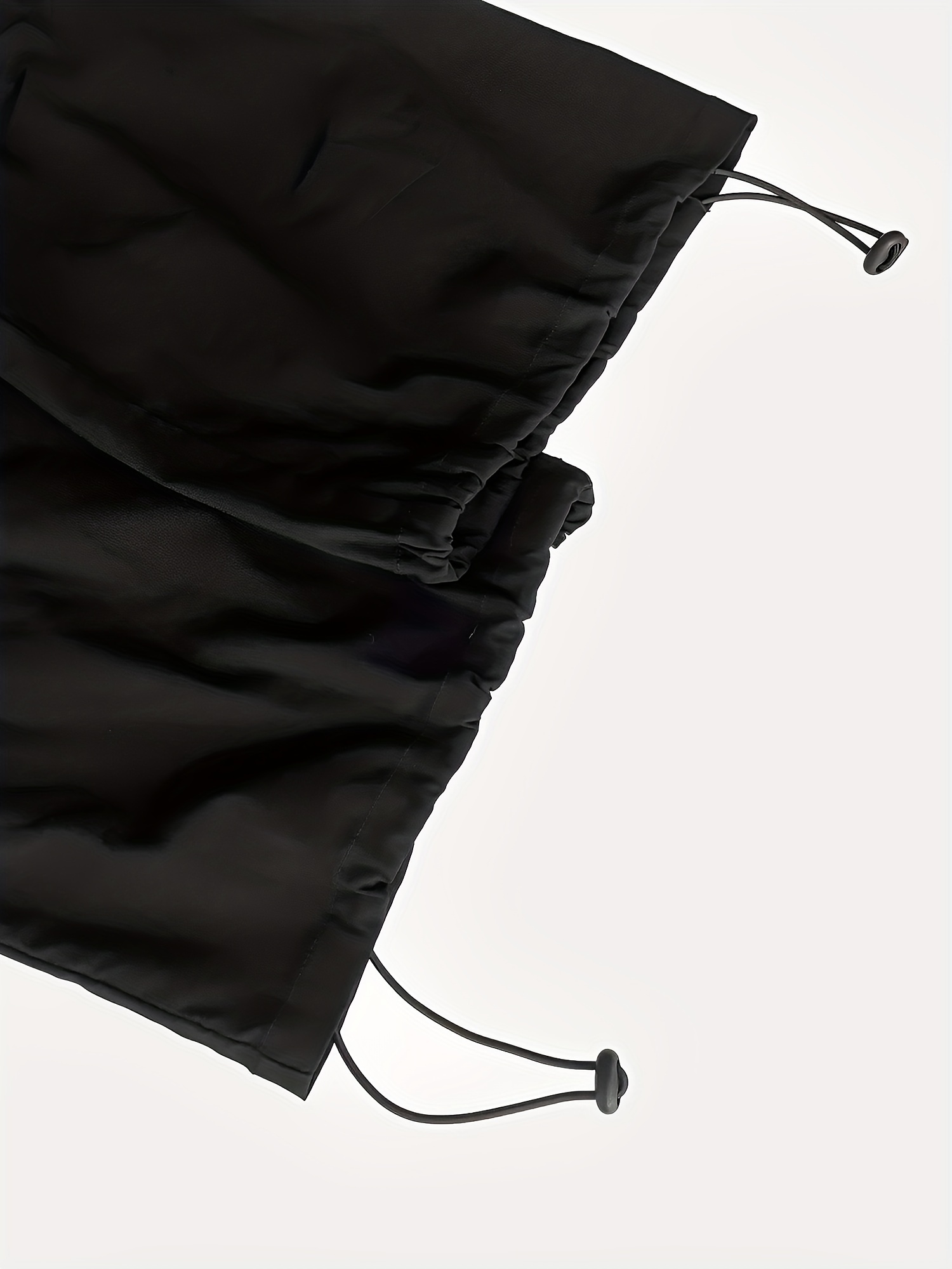 Solid Drawstring Cargo Pants Y2k Baggy Long Length Pants - Temu