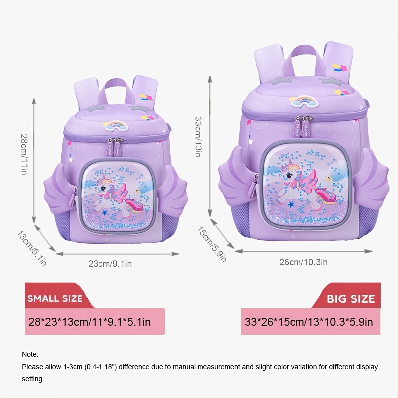 Mochilas escolares para niñas de 1 a 5 años, mochila bonita con