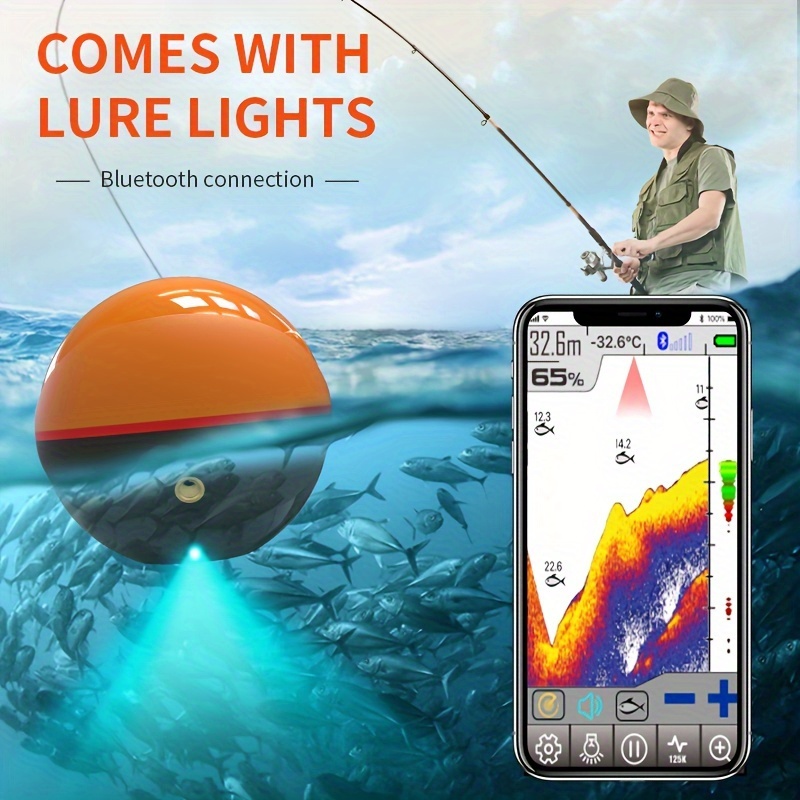 Portable 3.5 Lcd Fish Finder Outdoor Fishing Sonar Sensor Fishing Finder Alarm  Fish Detector Depth Locator