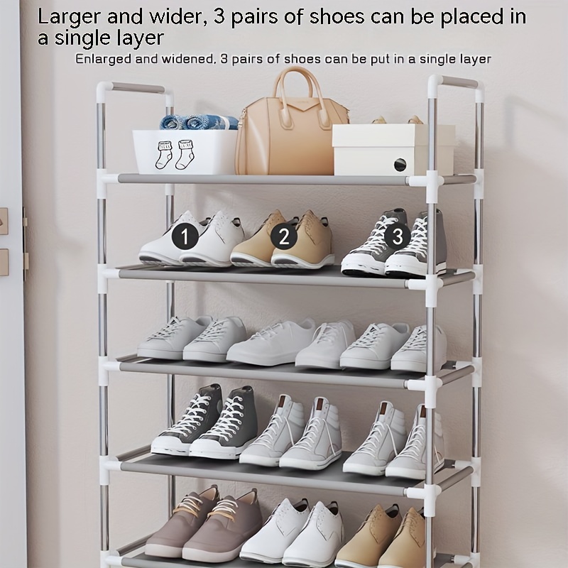 7/8-layer Plastic Shoes Rack, Stable Shoe Storage Shelf, Household Storage  Organizer For Rental House, Entryway, Hallway, Bedroom, Bathroom, Living  Room - Temu