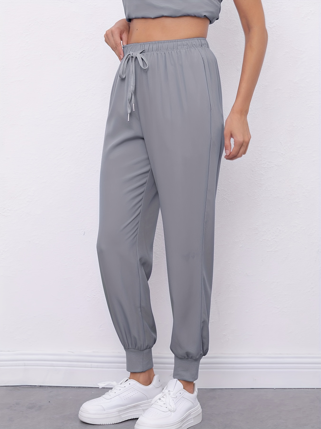 Silex Slim Scrub Jogger in Carbon Gray - Women's Pants by Jaanuu