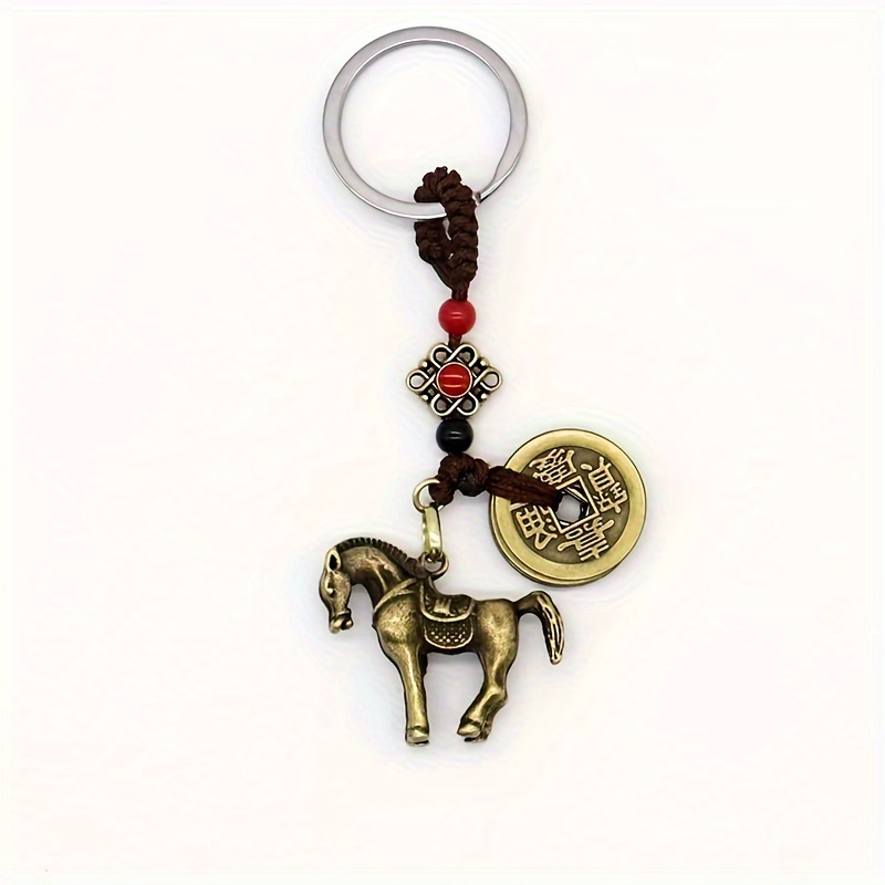 Horse Keychain Accessories, Emperor Coin Horse Money