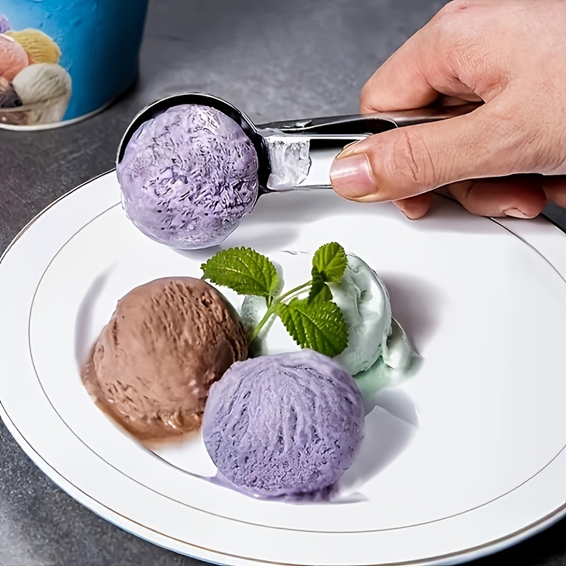 Ice Cream Scoops With Trigger Stainless Steel Ice Cream Scoops With Easy  Trigger, Anti-freeze Handle For Scooping Ice Cream And Frozen Yogurt, For  Dough Portion Control For Restaurants/cafe - Temu United Arab