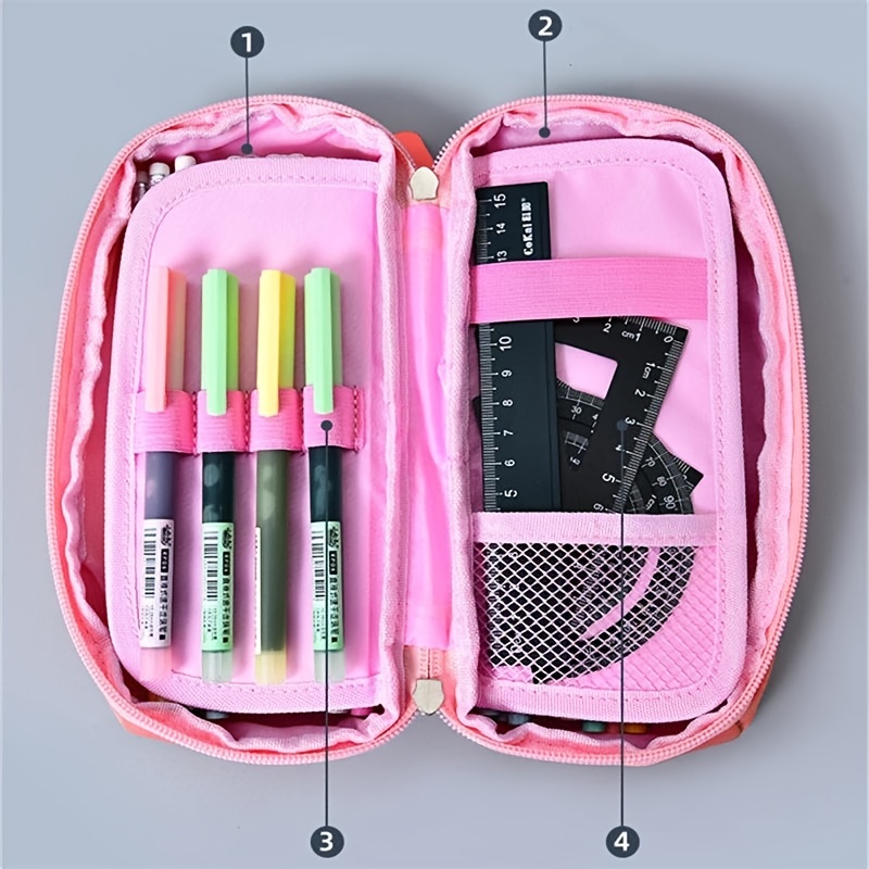 RTS Stock Nylon Large Capacity Durable Colorful Simple School Bag Holder  Storage Pouch Bag Gift Cute Marker Pen Pencil Case - Buy RTS Stock Nylon  Large Capacity Durable Colorful Simple School Bag
