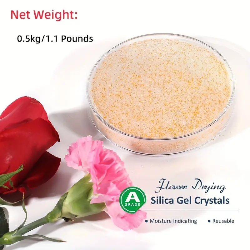 Silica Gel Flower Drying Crystals 1.1 Lbs Color Indicating - Temu