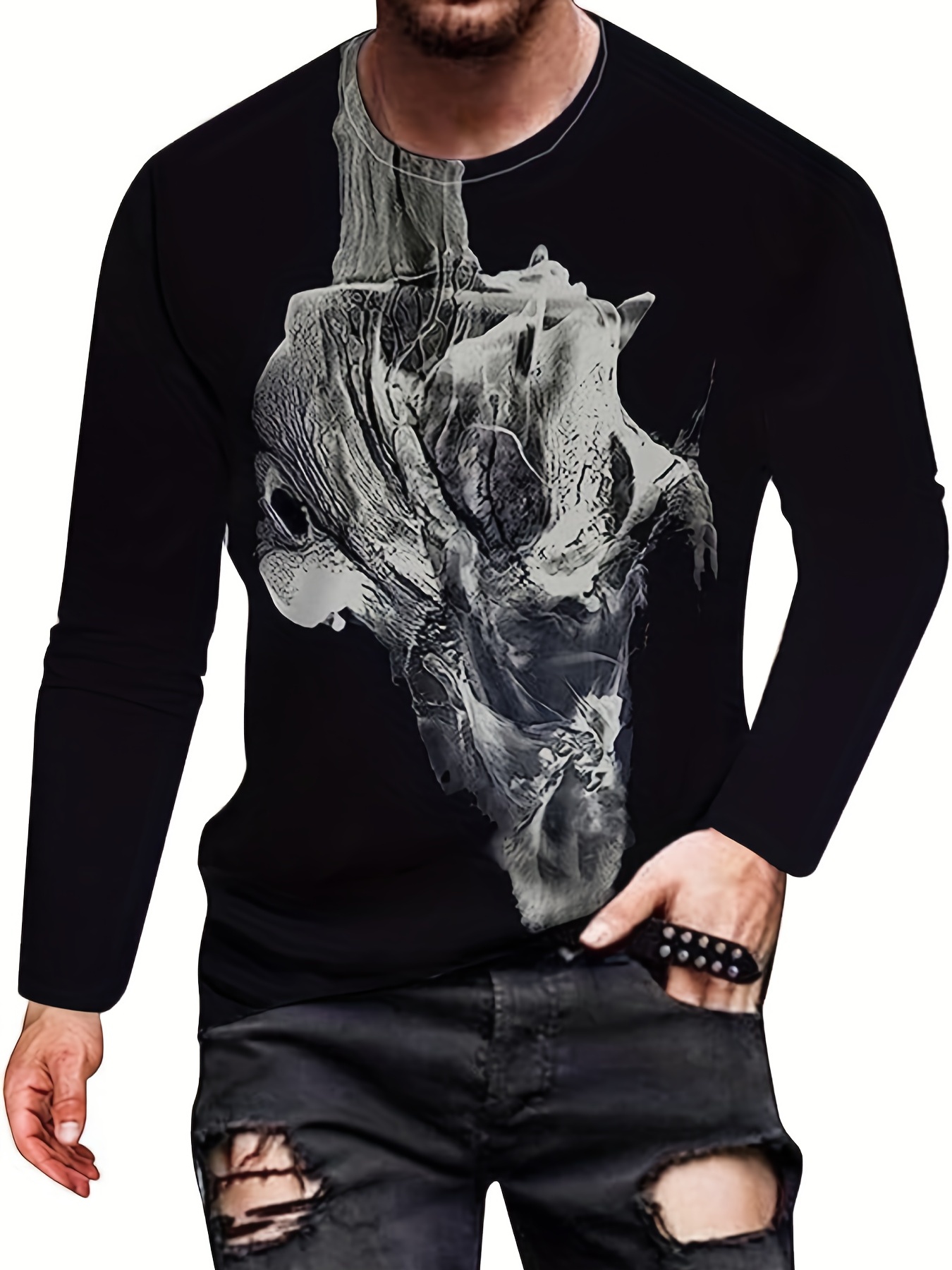 Long Sleeve Tshirts for Women Trendy Tshirt Graphic Print Blouses