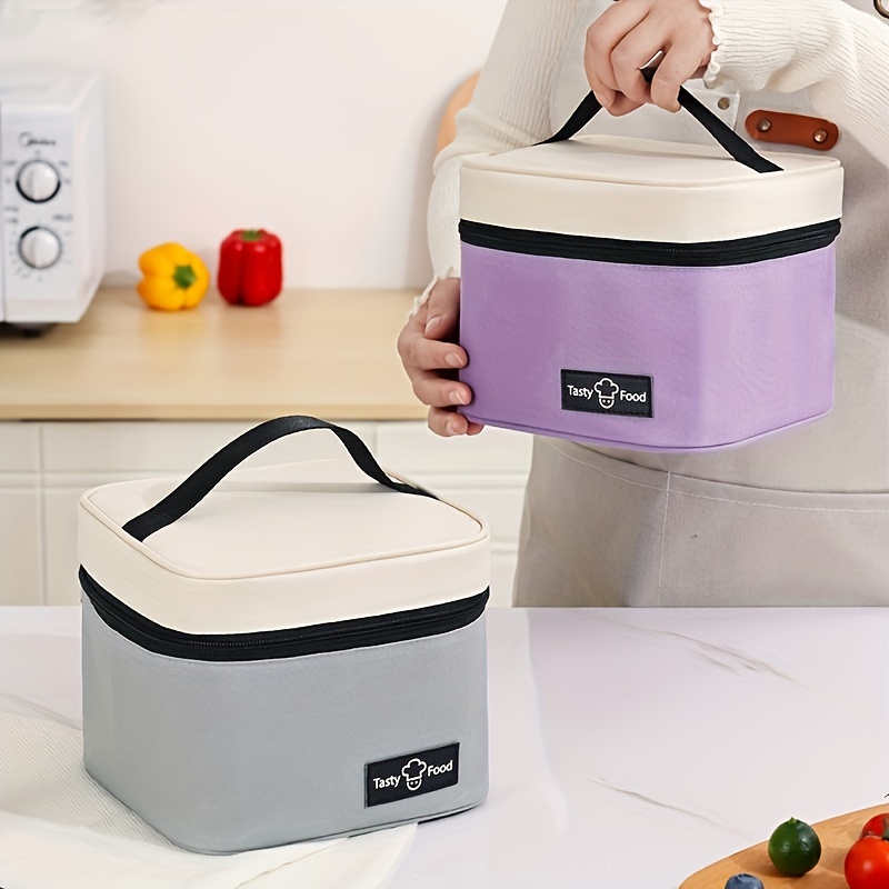 Multi color Portable Lunch Box Front Zipper Inner Mesh - Temu