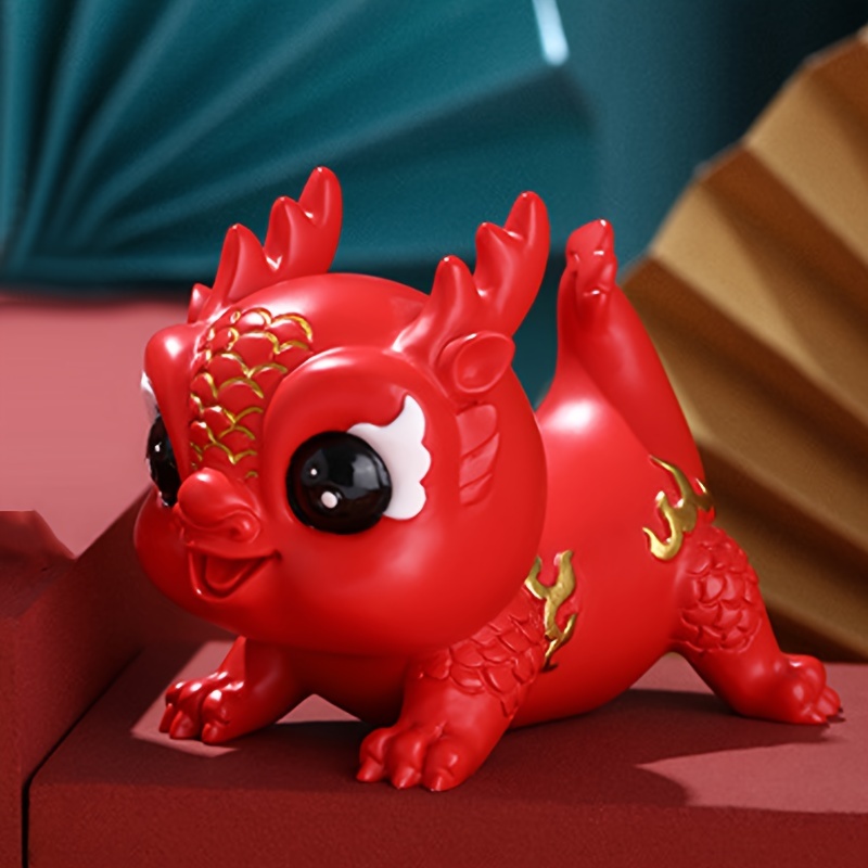 1pc Dragon Figurine,Chinese Zodiac Mascot Feng Shui Decoration, Chinese New  Year Decoration,dragon New Year Decor,Spring Festival Decor,Lunar New Yea
