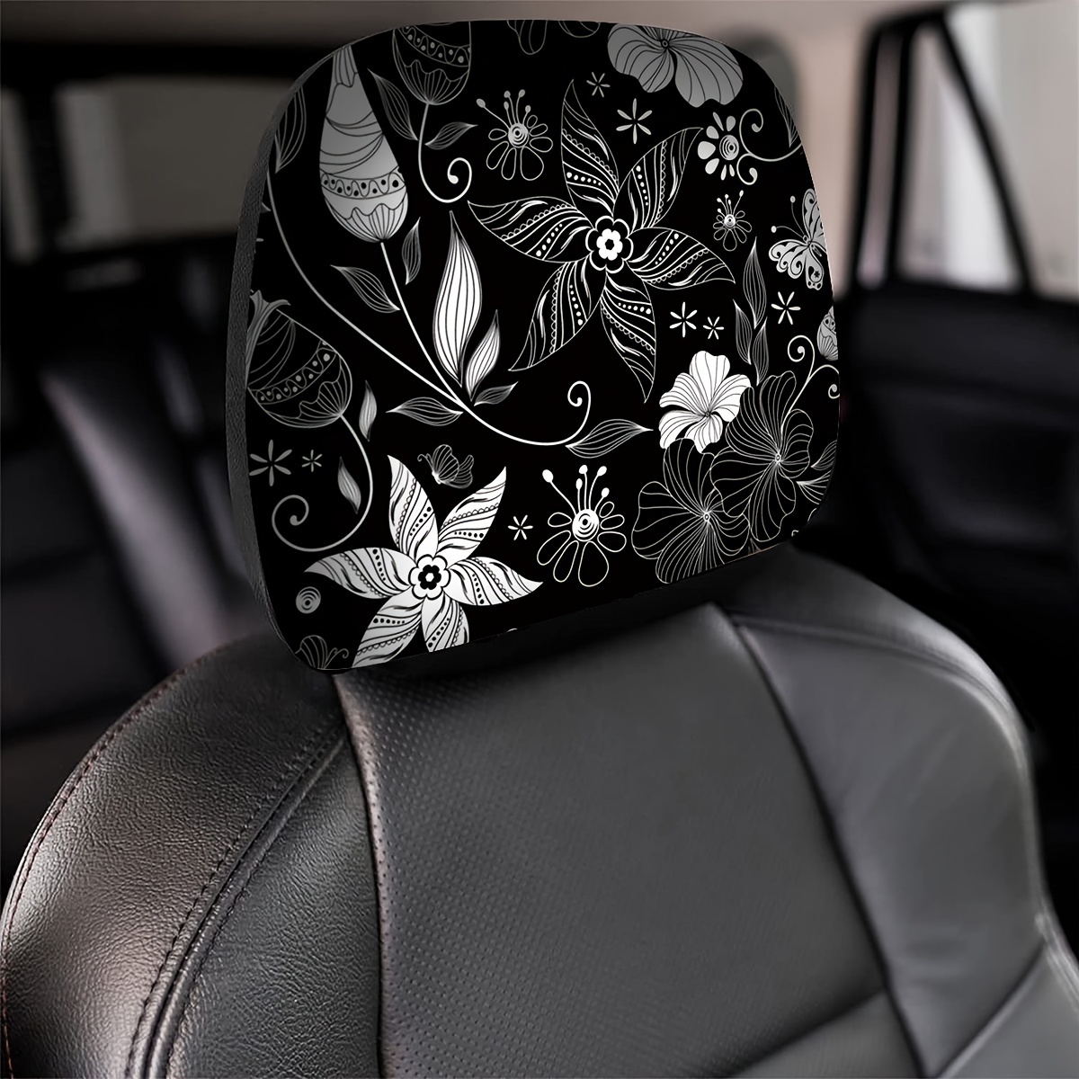 4 Stück Auto Kopfstützenbezug, Universal Staubdicht Waschbar  Kopfstützenschutz Abdeckung für Autositze Autositze Kissenbezug Auto  Kopfstützenbezüge