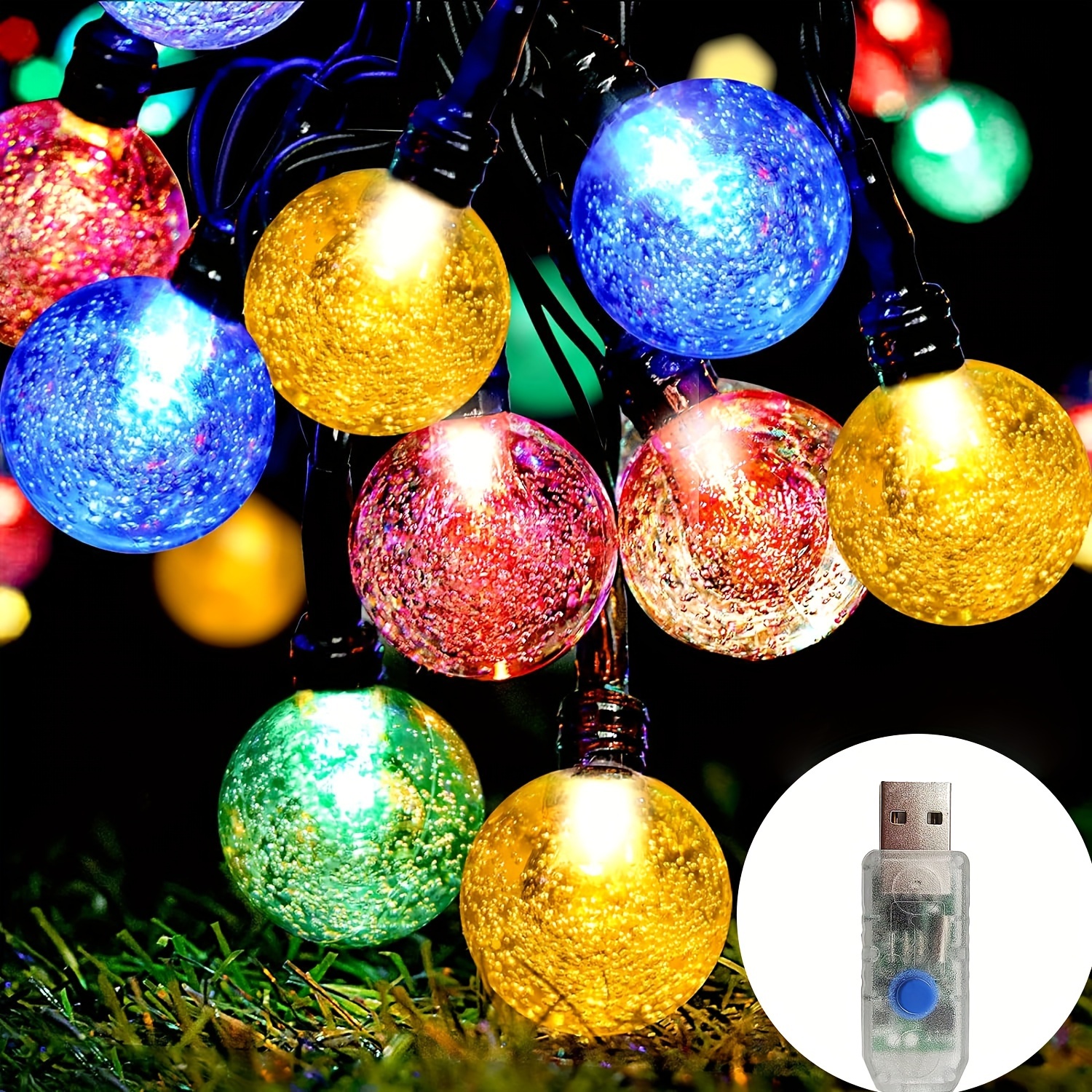 Ollny Guirlande Lumineuse Extérieure Batterie, 8M 100 LED Guirlande  Lumineuse Sapin de Noël, Lumières de Noël étanches à l'extérieur Blanc  Chaud pour Balcon extérieur Salle de Camping Jardin de fête : 