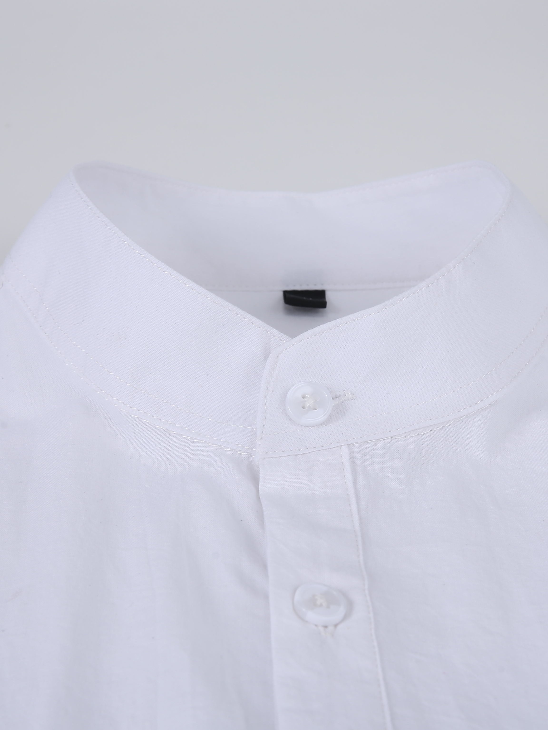 half collar white shirt