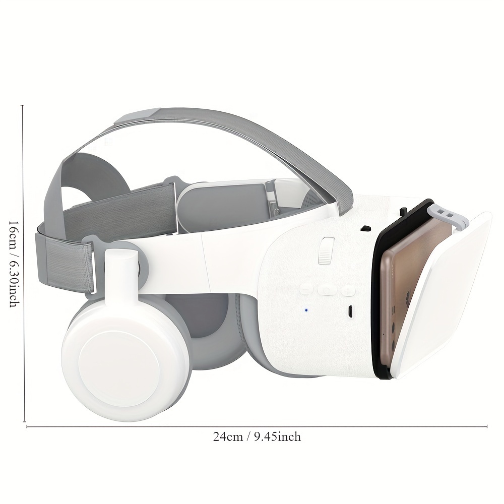  Vecot VR Auriculares Realidad Virtual VR 3D Gafas VR Set Incl 3D  Gafas de realidad virtual (blanco) : Videojuegos