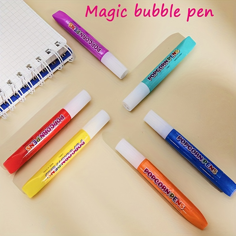 Diy Bubble Popcorn Drawing Pens Magic Popcorn Pens Magic - Temu