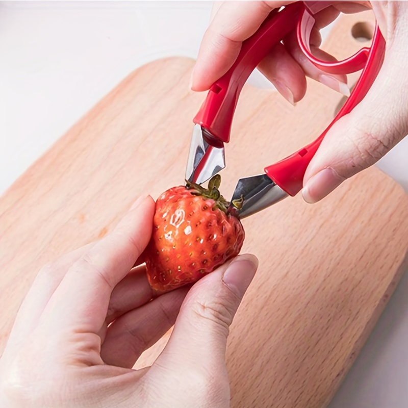 1pc Fruit Core Digger Berry Tomato Peeler Stainless Steel Berry Peeler  Separator Strawberry Corer, Discounts For Everyone