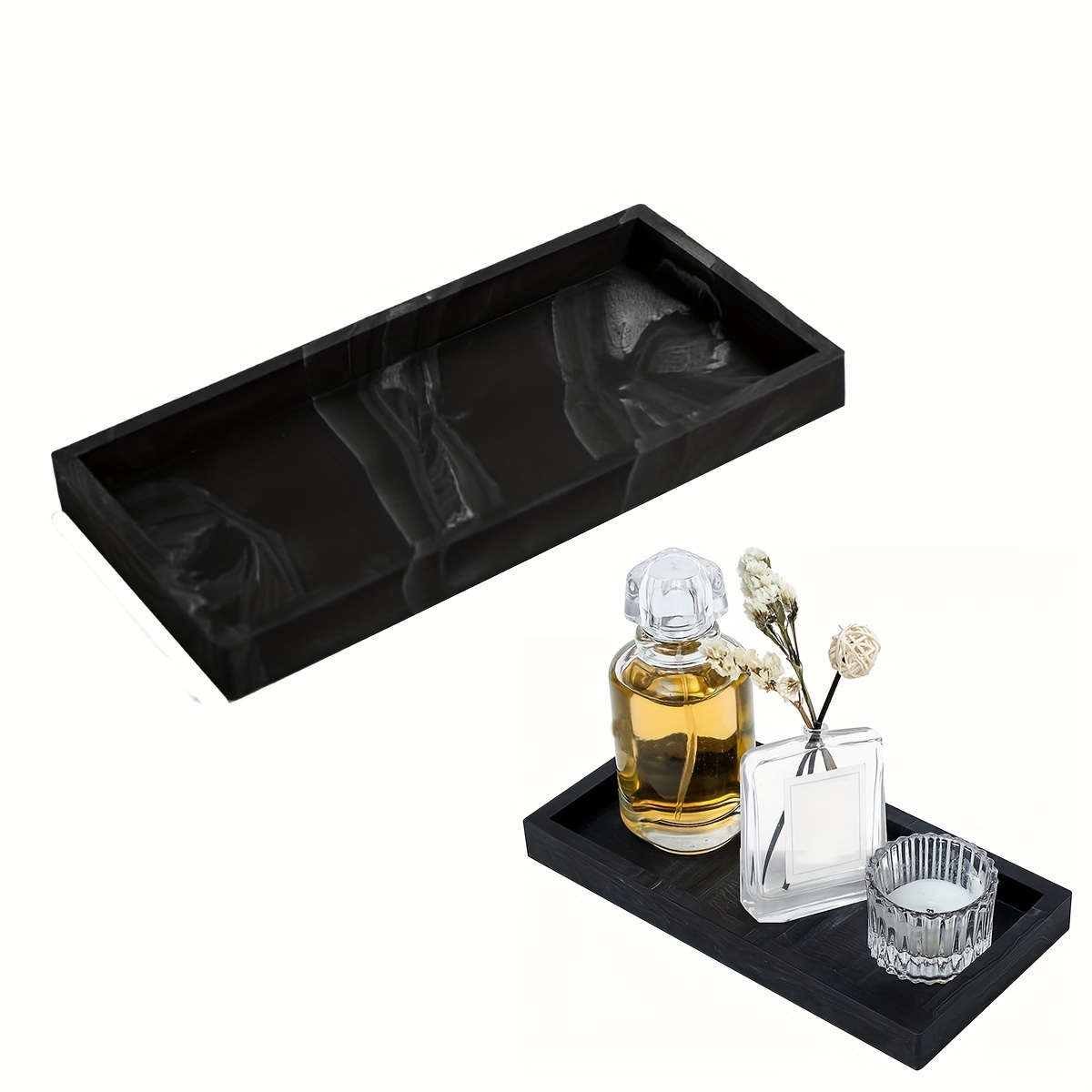 Countertop And Vanity Tray Shatterproof Silicone Kitchen And - Temu