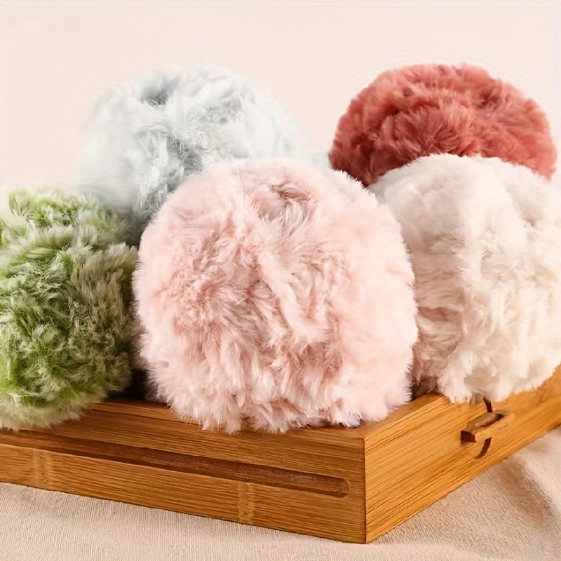  Super Soft Fur Yarn Fluffy Faux Fur Yarn Eyelash Yarn for  Crochet Knit Hat Scarf 100g One Skein