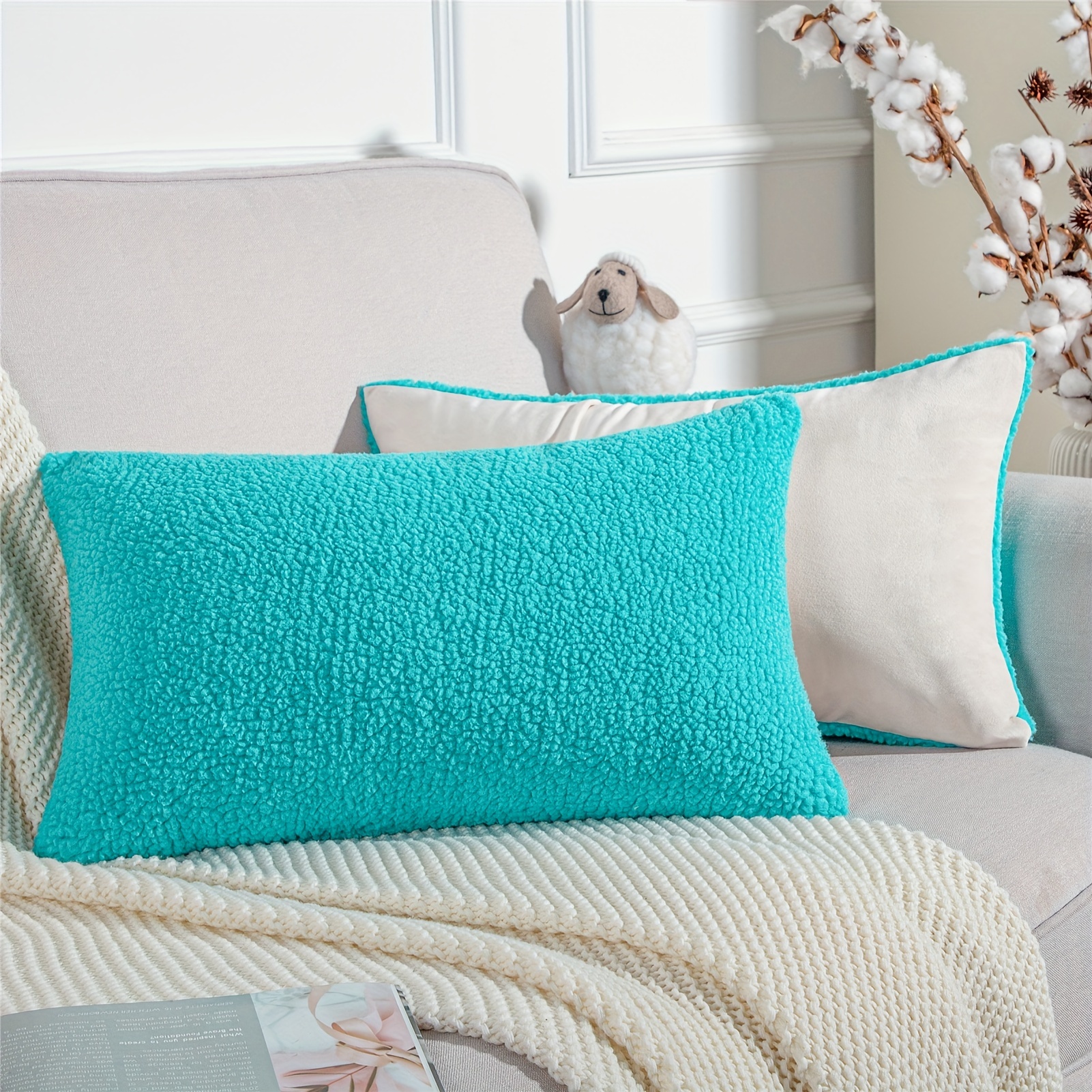 Plain pillows outlet to cover