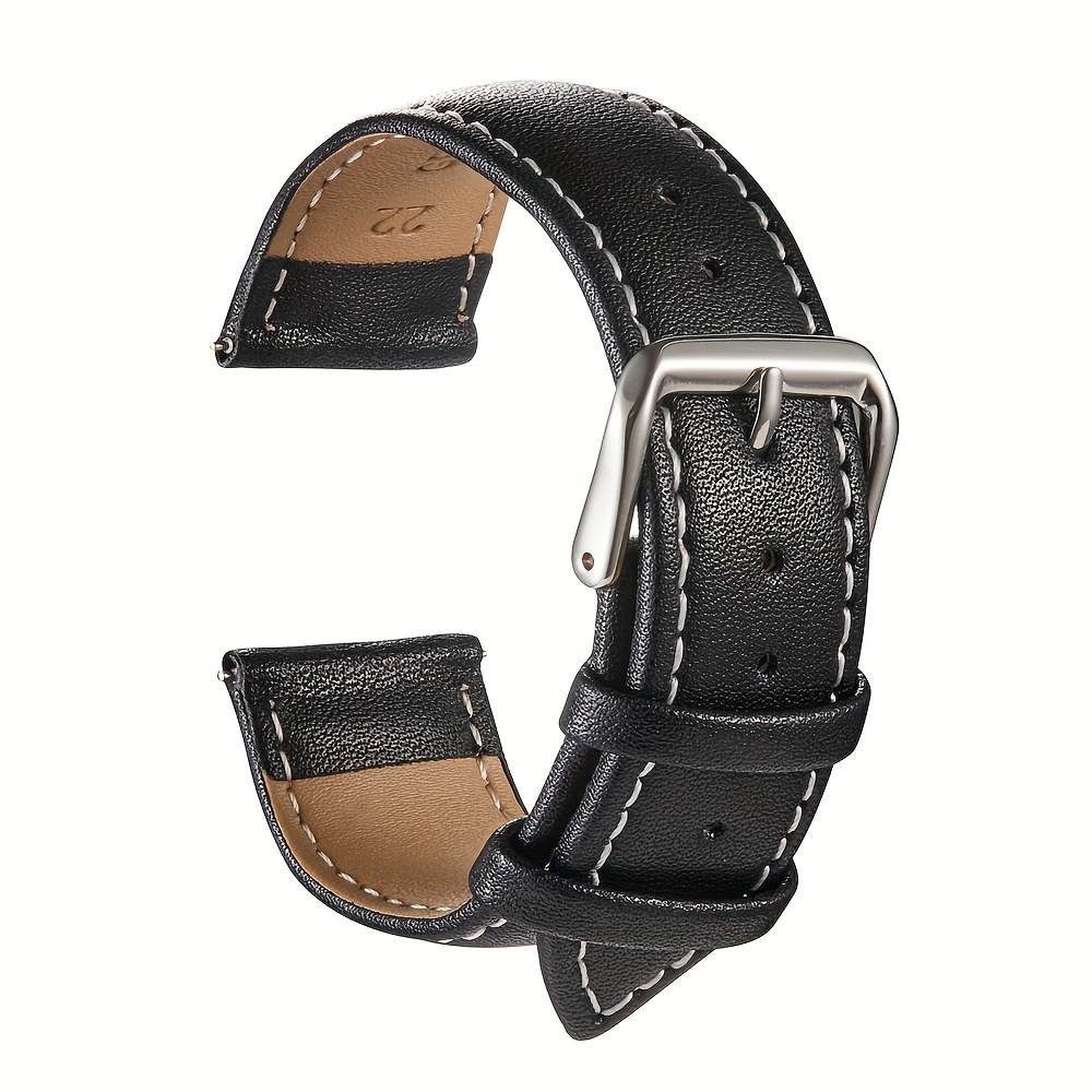 Simple Soft Pu Leather Watch Straps 18mm 20mm 22mm 24mm Watch Accessories Watchband, Ideal Choice For Gifts