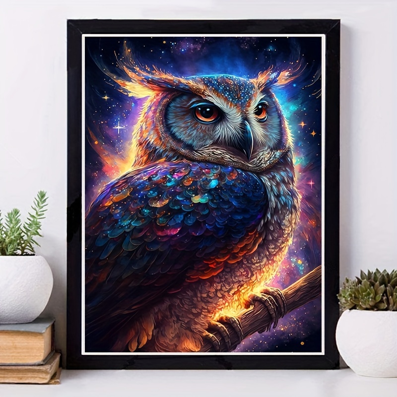 5D DIY Diamond Painting, Owl Pattern Full Diamond Painting With Diamond  Art, By Number Kits Embroidery Rhinestone For Wall Decor