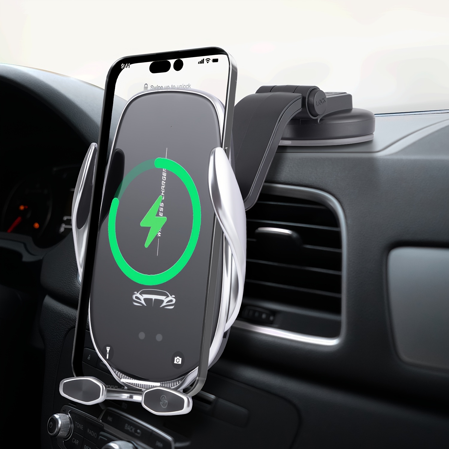 Auto Wireless Ladegerät Auto Halterung Handyhalterung Ständer Für