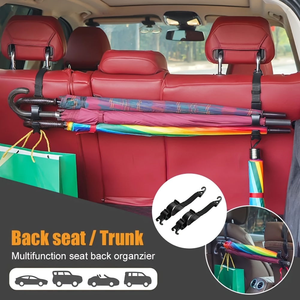 Kaufe 1/2Pcs Multifunctional Car Seat Back Hook Adjustable Space-Saving Auto  Phone Holder Car Back Hanging Mount Cup Holder