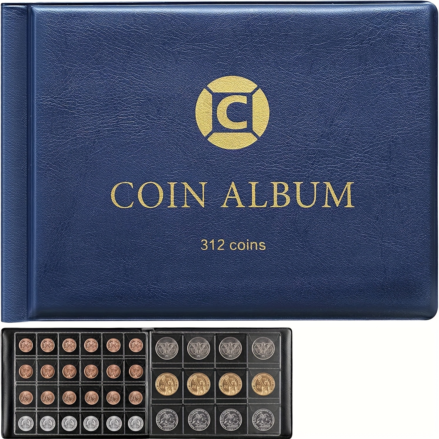 120/250 Pieces Coin Storage Album Collection Folders Coin Storage Photo  Album Holder Memorial Collection Volume Folder Pocket