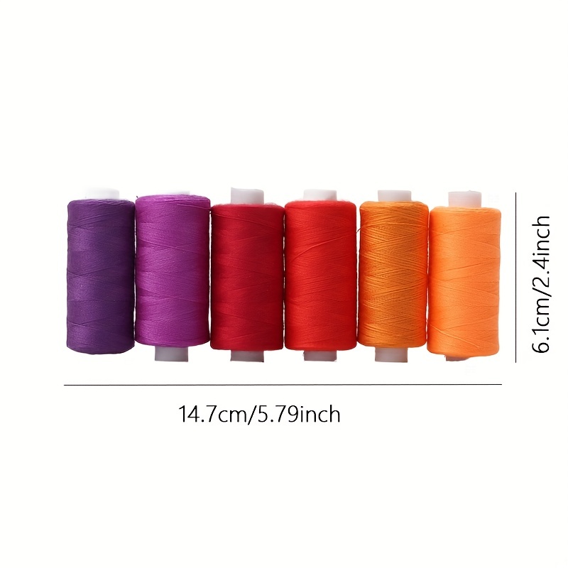 60pcs/set Hilo Coser Hilo Colores Vibrantes Poliéster - Temu