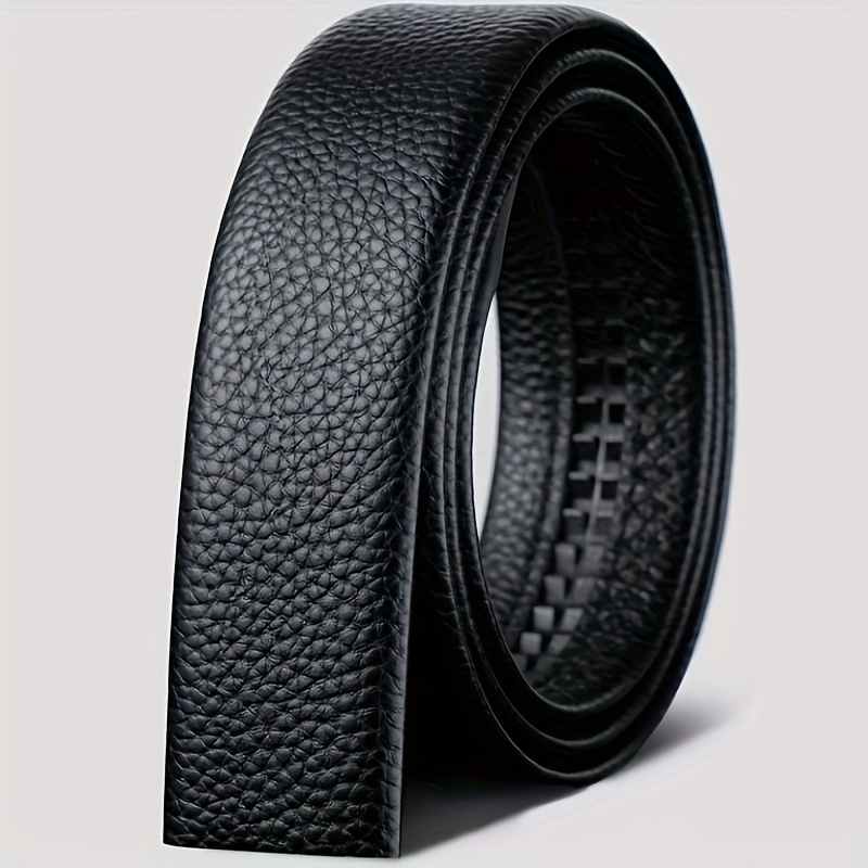 Men's Belt With Pearl Fish Pattern, Genuine Leather, Inlaid Artificial Diamond  Buckle And Unique Pattern And Texture Belt, No Interlayer, Width - Temu