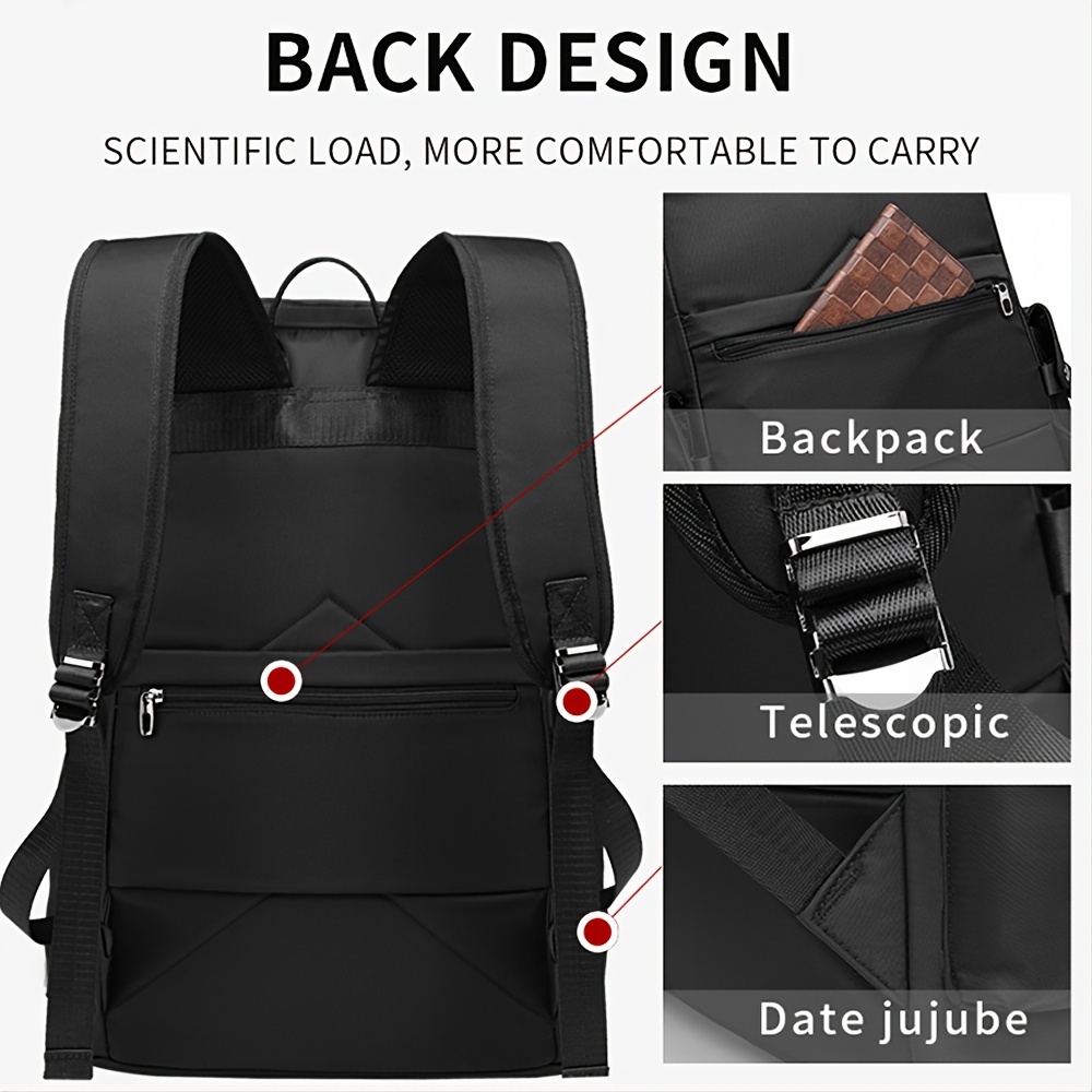 Work Backpacks School Bag Men 17 Inch Laptop Backpack Commuter Travel  Waterproof