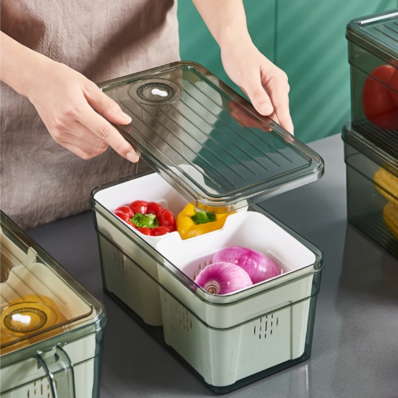 1 Caja Almacenamiento Refrigerador Organizador Nevera Cajas - Temu