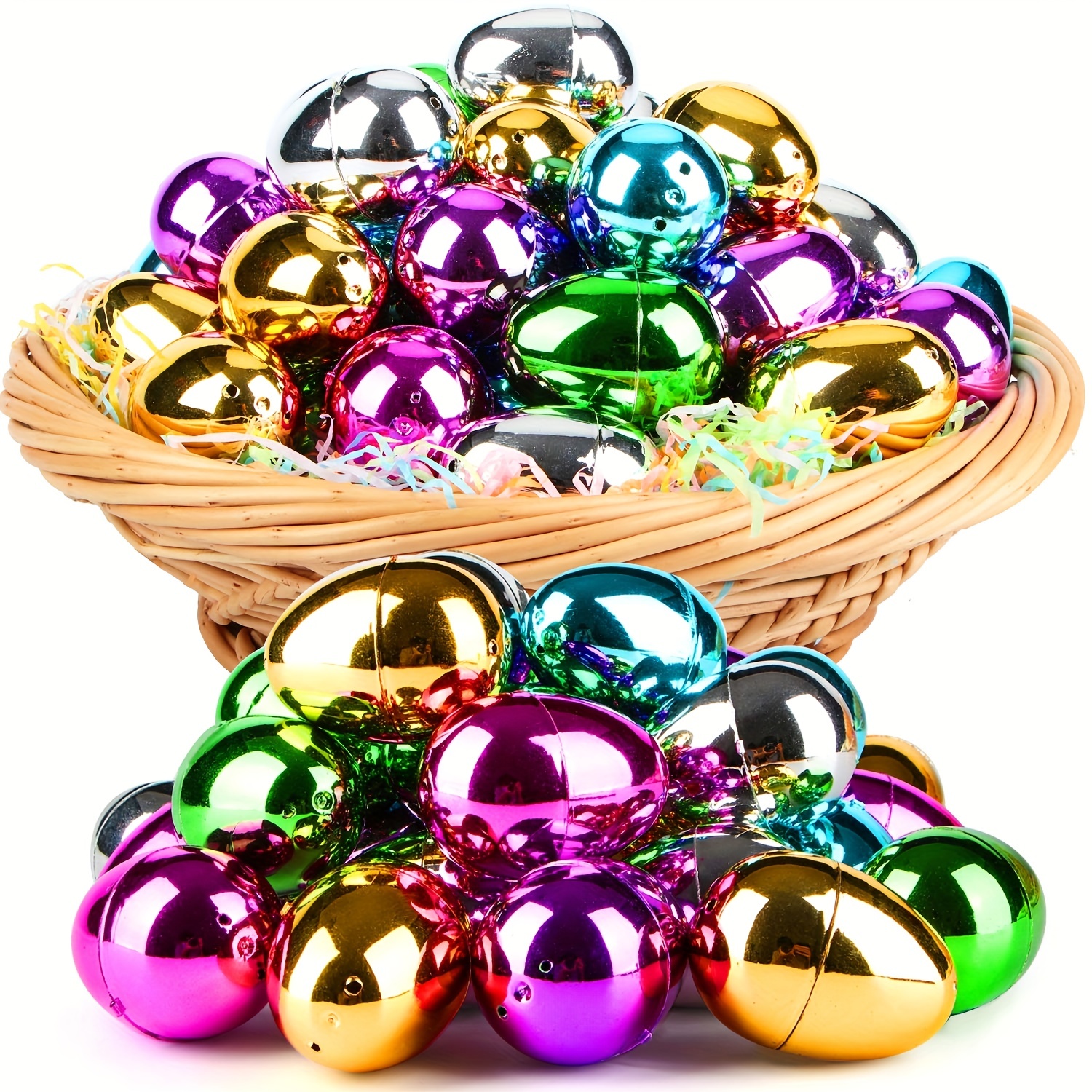 36pcs Plastic Easter Eggs Easter Basket Stuffers For Toddler - Temu