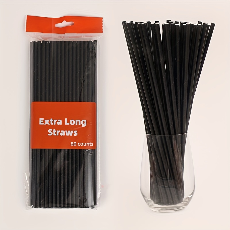 Disposable Paper Straws and Other extra long drinking straws on