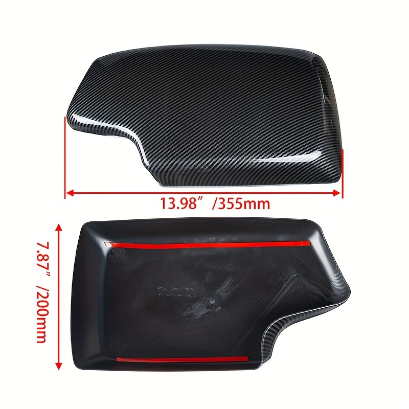 1pc Carbon Fiber Center Console Armrest Storage Box Protection Cover Trim  For BMW 3/4 Series F30 F31 F32 F33 F34 F36 320i 325i 330i 3GT 2013-2019 LHD