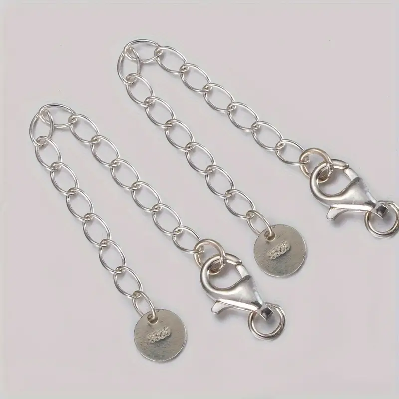  925 Sterling Silver Necklace Extender Sterling Silver