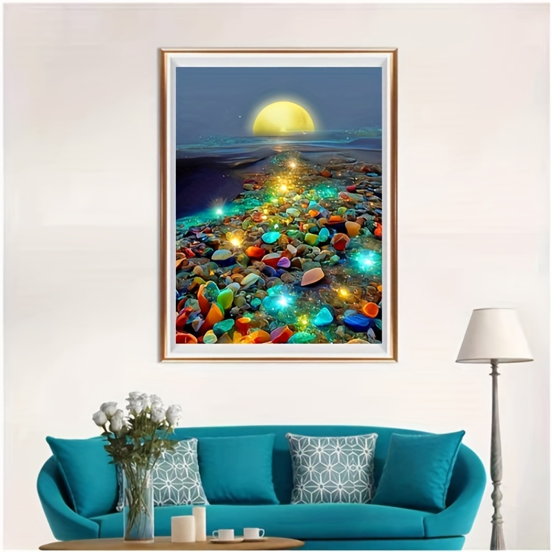 Bqhagfte 2 Pack Diy 5d Diamond Painting Kits Full Drill Rhinestone Painting Starry Sky Diamond Pictures For Wall Decoration, Van Gogh Diamond Painting