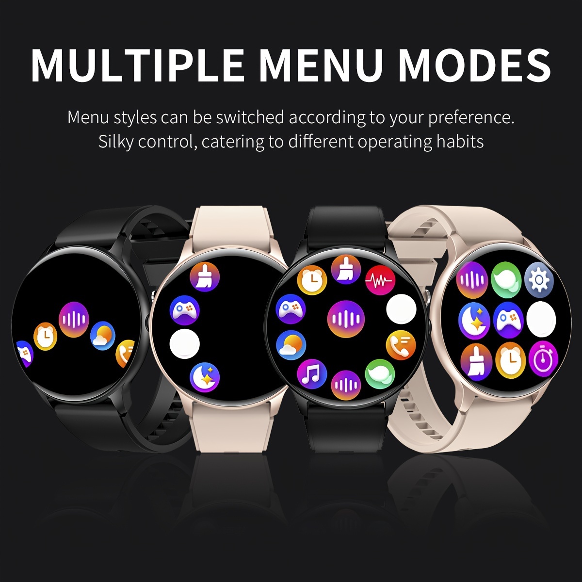 Reloj Inteligente Bluetooth De Mujer Para iPhone Android [Rosa] Pantalla  Táctil