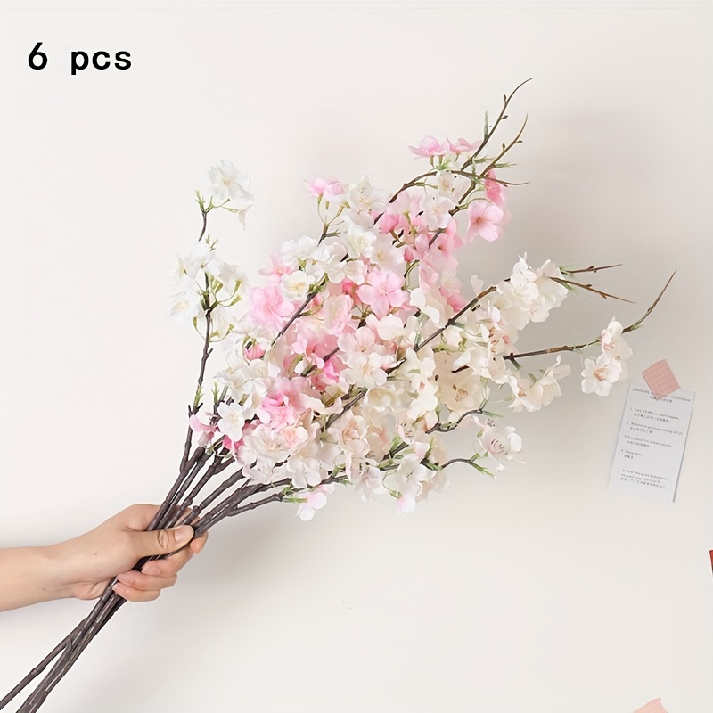 Artificial Cherry Flower Branches Spring Peach - Temu