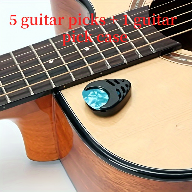 ShenMo Boîte de rangement à palettes pour guitare accessoires pour guitare  sac de rangement + 15 palettes