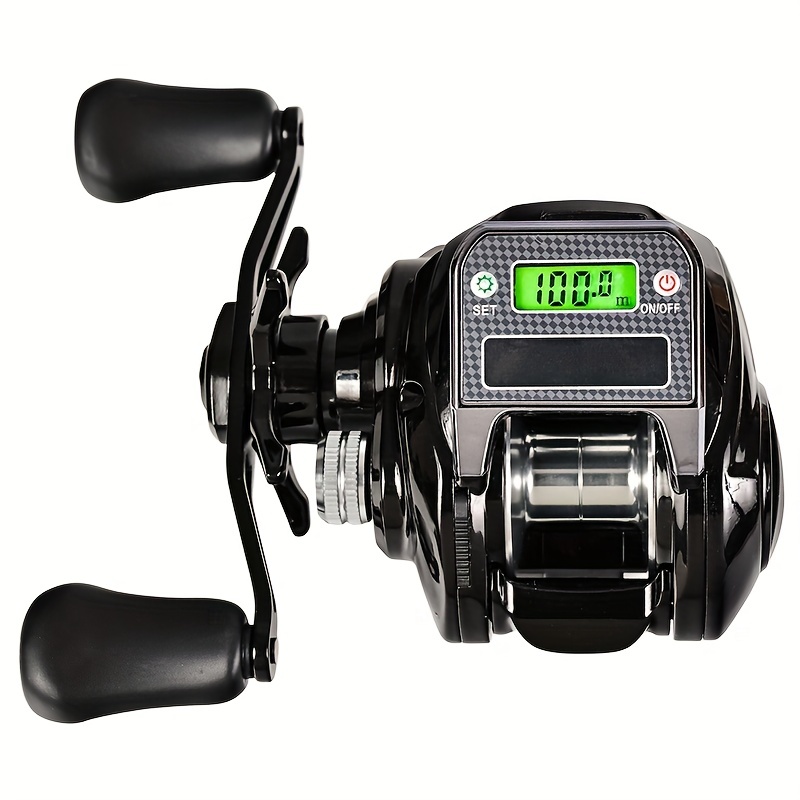 Electronic Counter Baitcasting Reel With Double Rocker Arm - Temu