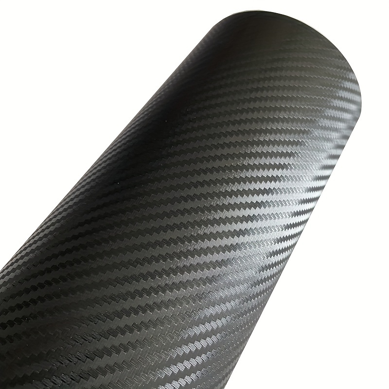  3D Black Carbon Fiber Vinyl Wraps, Car DIY Wrap Vinyl