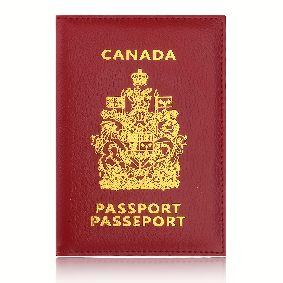 Colorful Canada Passport Cover Holder Wallet