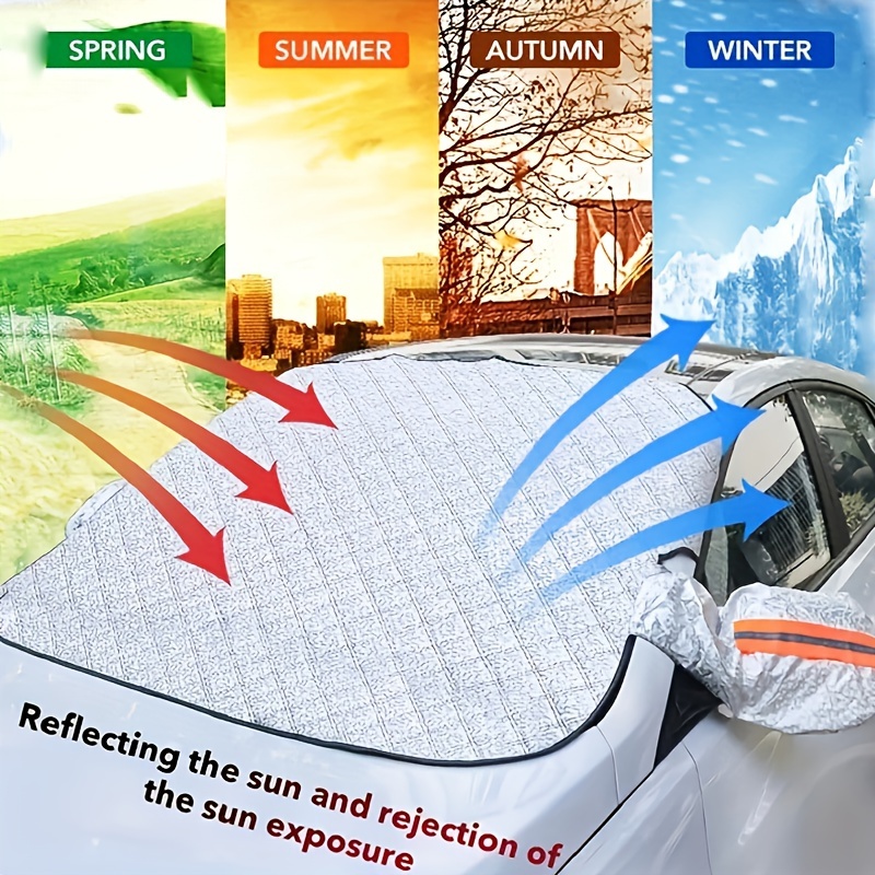 Car Windshield Snow Cover Outdoor Waterproof Anti Ice Frost Auto Protector  Winter Automobiles Exterior Cover with Magnetic Edge - AliExpress