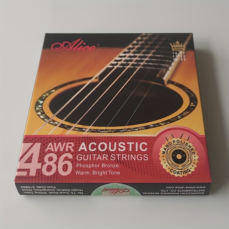 AWR486 Jeu De Cordes De Guitare Acoustique Corde Lisse - Temu Canada
