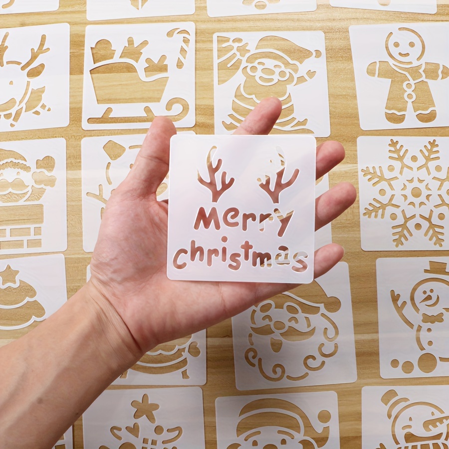 Templates Stencil Crafts Plastic Christmas