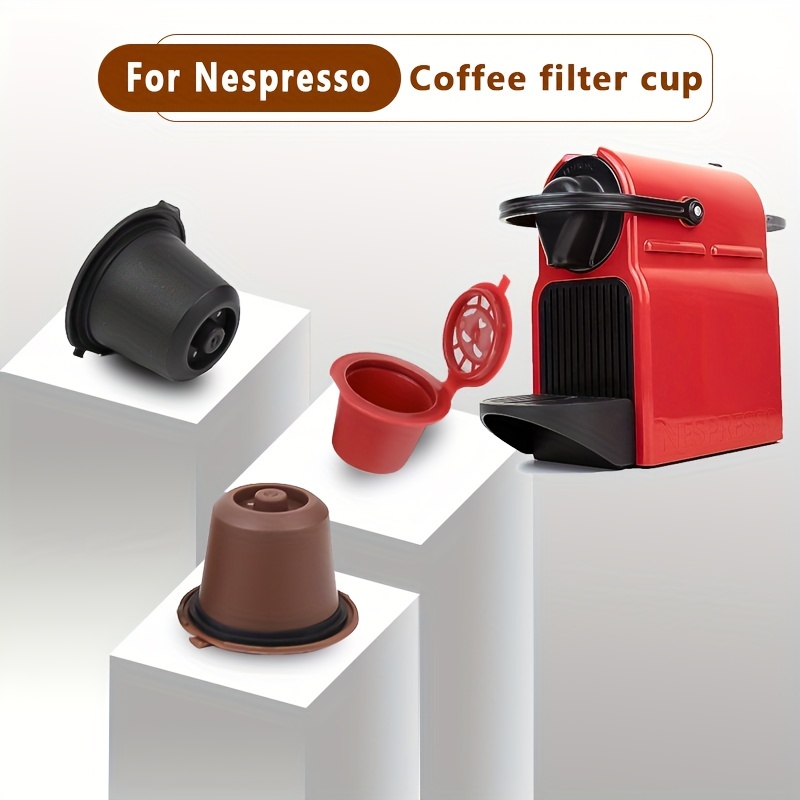 Reusable Vertuo Pods Refillable Coffee Vertuo Capsule for VertuoLine Refill  Compatible with Nespresso Vertuo 150/230 ml with 5pcs Aluminum Foil Lids